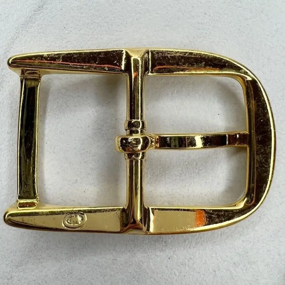 Vintage Gold Tone Simple Basic Belt Buckle for up to 1 Inch Belt